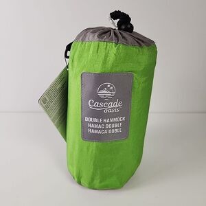 Cascade Oasis 2 Person Lightweight Nylon Travel Hammock With Straps Storage Bag